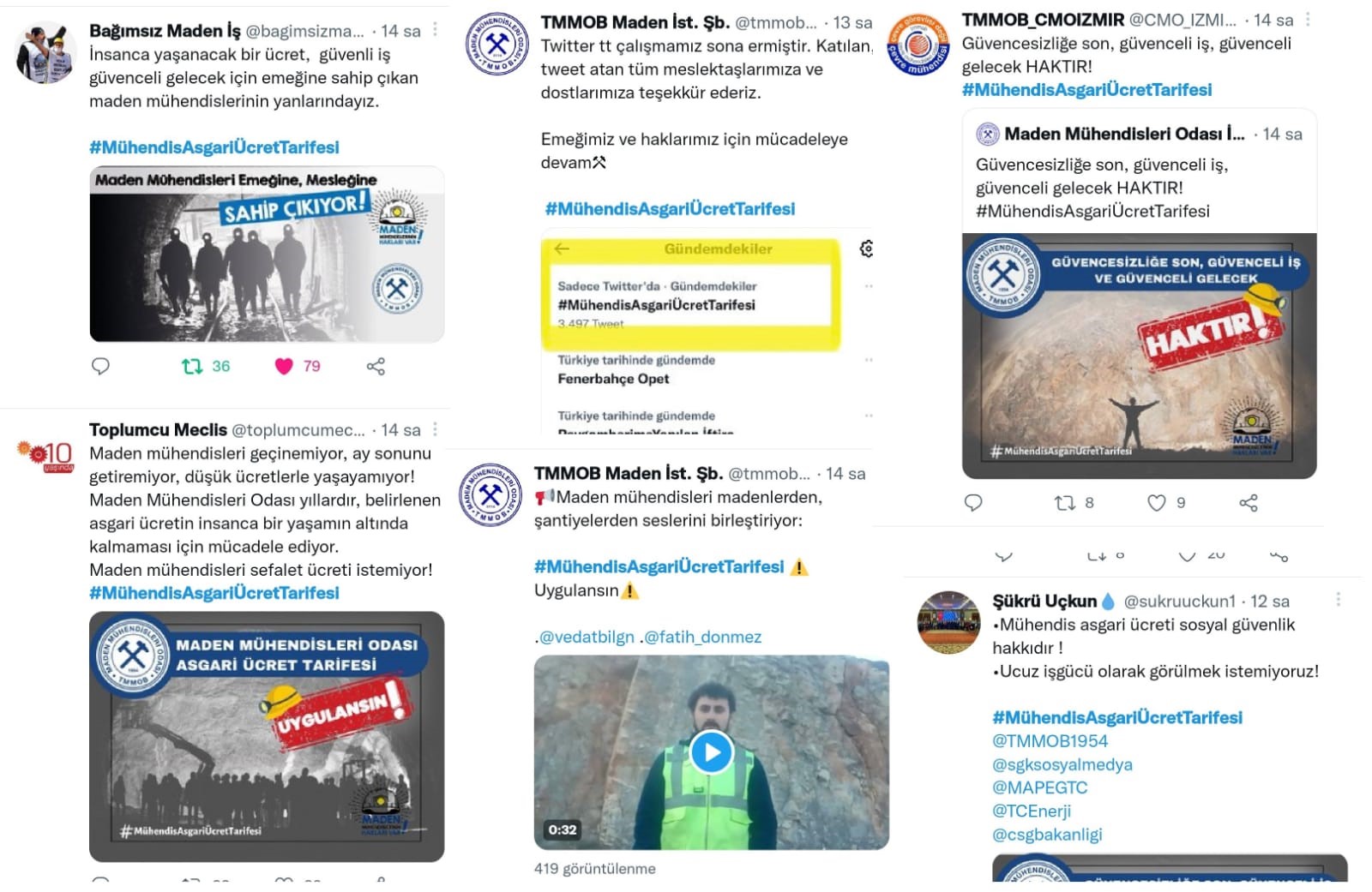 ODA ASGARİ ÜCRET KAMPANYASI KAPSAMINDA TWİTTERDA TT ETKİNLİĞİ DÜZENLENDİ.