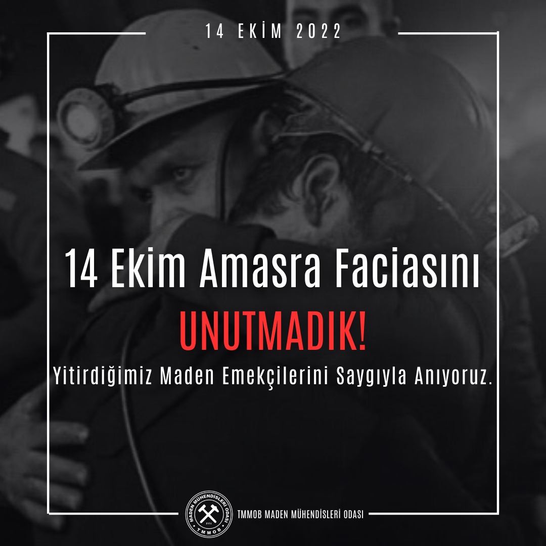14 EKİM AMASRA MADEN FACİASINI UNUTMADIK! 