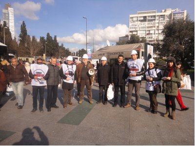 Torba yasayla yapılacak düzenlemelere karşı tepkimizi ve tepkimizin nedenini anlatmak amacıyla broşür dağıtımı yapıldı.