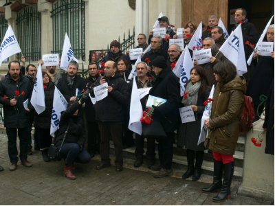  İstanbul&#8217;da TMMOB Şube Başkanları &#8220;JE SUIS CHARLIE&#8221; dedi
