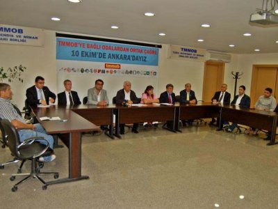 TMMOB&#8217;YE BAĞLI ODALARDAN ORTAK ÇAĞRI: 10 EKİM`DE ANKARA`DAYIZ!