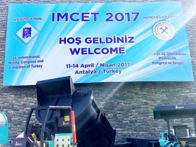 TÜRKİYE 25. ULUSLARARASI MADENCİLİK KONGRESİ VE SERGİSİ (IMCET 2017) 14 NİSAN 2017 TARİHİNDE SONA ERDİ.