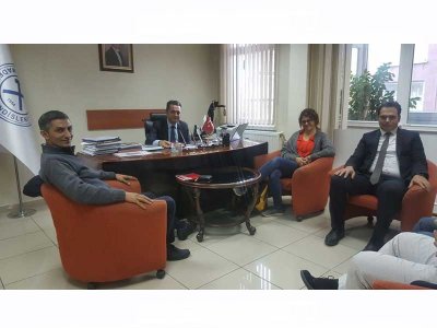 KTMMOB YERBİLİM MÜHENDİSLERİ ODASI YÖNETİCİLERİNİN ODAMIZ ZİYARETİ