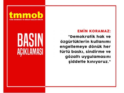 TOPLUMSAL MUHALEFETİN BASKI VE GÖZALTILARLA SUSTURULMASINA İZİN VERMEYECEĞİZ!