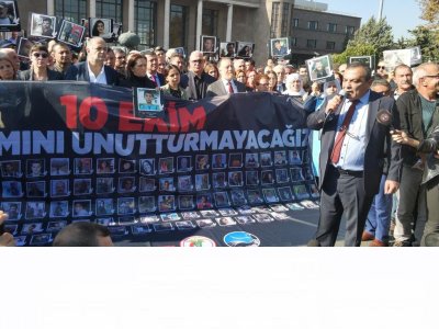 10 EKİM KATLİAMININ DÖRDÜNCÜ YILINDA KAYBETTİĞİMİZ ARKADAŞLARIMIZI ANDIK