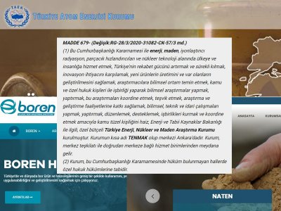 TAEK, BOREN VE NATEN ÖLDÜ! YAŞASIN TENMAK!