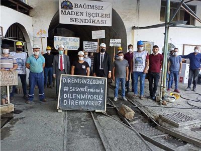 ODA HEYETİMİZ ERMENEKDE HAKLARI İÇİN DİRENEN ÜYEMİZ EMEL TUNÇDEMİR İLE MADEN EMEKÇİLERİNE DESTEK OLMAK AMACIYLA ZİYARETTE BULUNDULAR