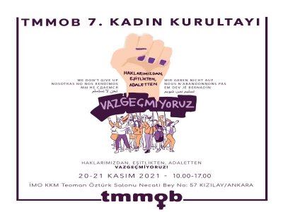 HAKLARIMIZDAN EŞİTLİKTEN ADALETTEN VAZGEÇMİYORUZ!
