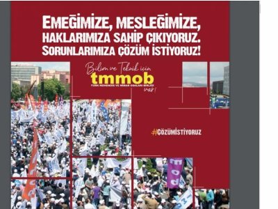 EMEĞİMİZE, MESLEĞİMİZE, HAKLARIMIZA SAHİP ÇIKIYOR SORUNLARIMIZA ÇÖZÜM İSTİYORUZ