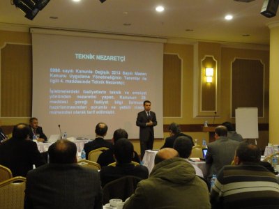 Teknik ve Daimi Nezaretçi Uygulamaları konulu sunum yapıldı.