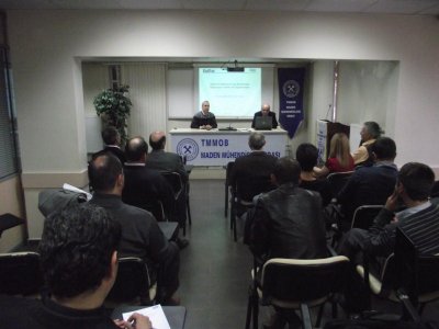 Delme-Patlatmalı Kaya Kazılarında Bilgisayar Yazılımı ile Uygulamaları konulu söyleşi gerçekleştirildi.