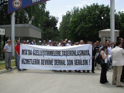 MTA Önünde Basın Açıklaması Yapıldı.