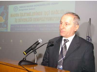 Maden İşletmelerinde İşçi Sağlığı ve İş Güvenliği Sempozyumu Zonguldak`ta Başladı.