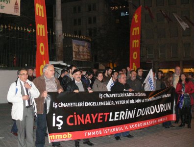TMMOB 3 Mart İş Cinayetlerine Karşı Mücadele Günü"nde basın açıklaması yapıldı.